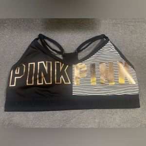 COPY - NWOT Victoria’s Secret PINK ULTIMATE Rose Gold Foil Sports Bra